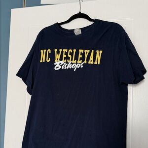 Gildan Navy T‑Shirt with Yellow and White Chest Print